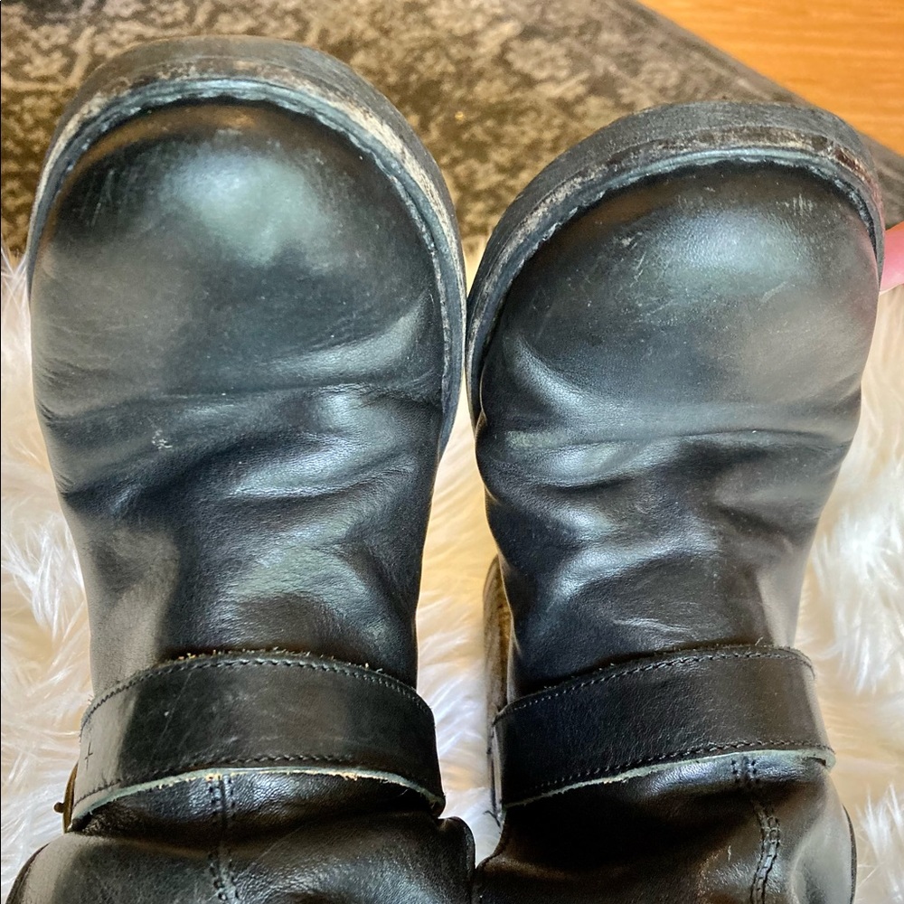 Fiorentini + Baker Tall Black Leather Eternity Heel Buckle Boot Black 38… - Picture 8 of 14